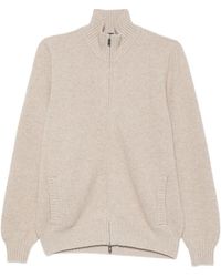 Fedeli - Pullover Mit Waffelstrickmuster Und Reißverschluss - Lyst
