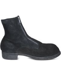 Guidi - Zip-Front Suede Boots - Lyst