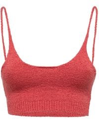 Laneus - Knitted Crop Top - Lyst