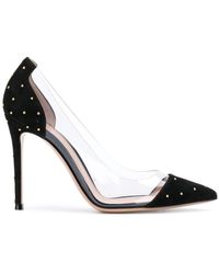 Gianvito Rossi Pumps con pannelli trasparenti - Nero