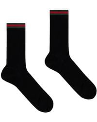 Gucci - Web-Striped Cotton-Blend Socks - Lyst