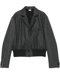 Aspesi - Ribbed-Hem Button-Up Jacket - Lyst