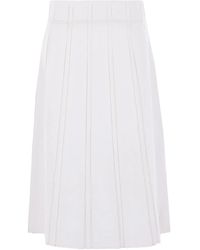 Jil Sander - Linen Skirt - Lyst