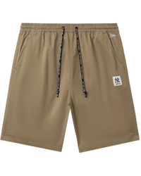 KTZ - Logo-Patch Shorts - Lyst