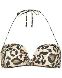 Nanushka - Haut De Bikini À Imprimé Léopard - Lyst