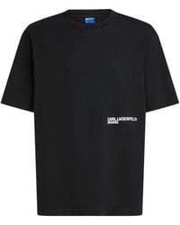 KARL LAGERFELD - Logo-Print T-Shirt - Lyst