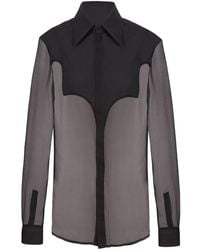 Balmain - ウエスタン シルクシャツ - Lyst