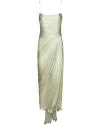 Maria Lucia Hohan - Plissé-Effect Draped Maxi Dress - Lyst