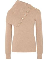 Rabanne - Asymmetric Ribbed Sweater - Lyst