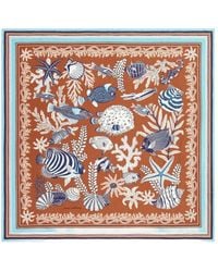 Inoui Edition - Inoui Square Sea-Print Scarf - Lyst