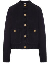 TOTEME - Button-Up Chunky-Knit Cardigan - Lyst
