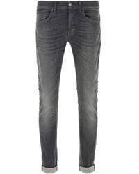 Dondup - Cuffed-Hem Cotton Jeans - Lyst