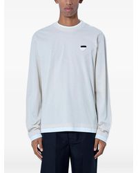 Prada - Long-Sleeved Cotton T-Shirt - Lyst