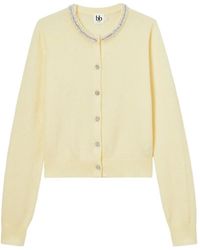 B+ AB - Faux-Pearl Embellished Cardigan - Lyst