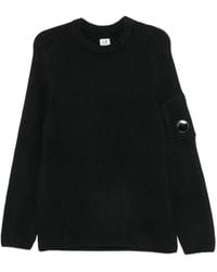C.P. Company - Logo-Patch Knitted Sweater - Lyst