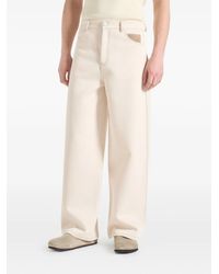 Manière De Voir - Lazare Twill Jeans Met Wijde Pijpen - Lyst