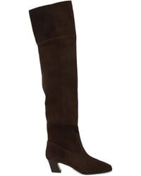 Aquazzura - 50Mm Nomad Square-Toe Boots - Lyst