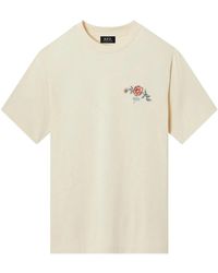A.P.C. - T-Shirt Met Logoprint - Lyst