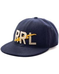 RRL - Logo-Applique Felted Baseball Cap - Lyst