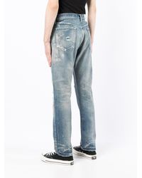 Neighborhood Distressed Slim-cut Jeans - Blue