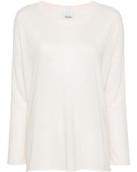 Allude - Pull en laine vierge à col rond - Lyst