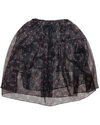 Simone Rocha - Floral-Print Tiered Mini Skirt - Lyst