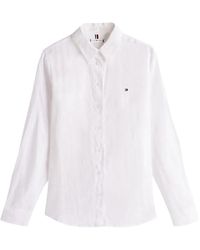 Tommy Hilfiger - リネンシャツ - Lyst