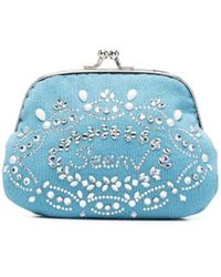 SEEN USERS - Portafoglio Con Decorazione Di Cristalli - Lyst
