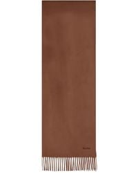 Max Mara - Sciarpa Con Frange E Logo - Lyst
