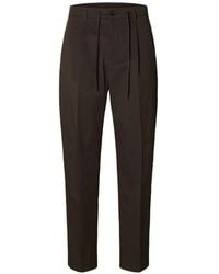 SELECTED - Buttoned Trousers - Lyst