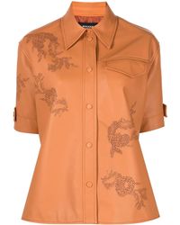 Rochas - Soriana Leather Shirt - Lyst