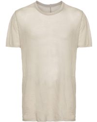 Rick Owens - T-shirt en coton à bords francs - Lyst
