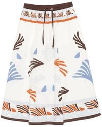 Herno - Gonna Midi Con Coulisse - Lyst