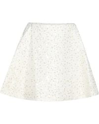 David Koma - Sequin Bouclé A-Line Mini Skirt - Lyst