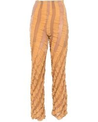 Anni Salonen - Twisted Ruffled Trousers - Lyst