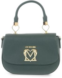 Moschino - Logo-Plaque Heart-Detail Tote Bag - Lyst