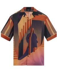Egonlab - Buttoned Short-Sleeve Shirt - Lyst