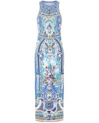 CAMILLA - Abito Lungo Ottoman Opulence A Fiori - Lyst