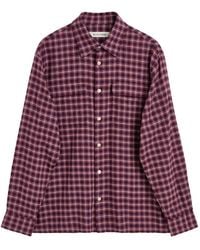 sunflower - Check-Pattern Flap-Pocket Shirt - Lyst