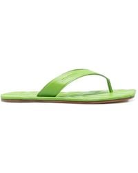JW Anderson - Leaf Quilted Leather Flat Sandals - Lyst