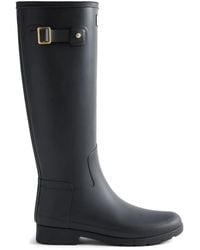 HUNTER - Wellington Stiefel Mit Goldfarbenem Besatz - Lyst