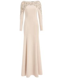 Jenny Packham - Kelly Embellished Long-Sleeve Maxi Dress - Lyst