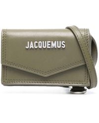 Jacquemus Le Porte Azur Leather Mini Bag In Green