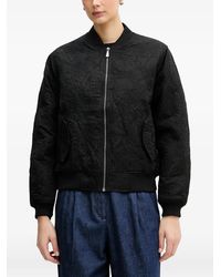 Sisley - Floral Quilted Jacket - Lyst