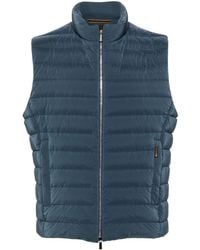 Moorer - Stand-up Collar Padded Gilet - Lyst
