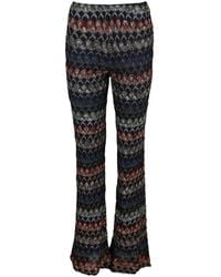 Missoni - Geometric-Pattern Knit Trousers - Lyst