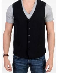 CoSTUME NATIONAL - V-Neck Button-Up Waistcoat - Lyst