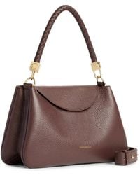 Coccinelle - Tiggy Braided-Handle Pebbled Leather Tote Bag - Lyst