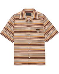 Prada - ストライプ ボウリングシャツ - Lyst