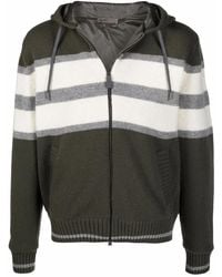 Herno - Zipped Hooded Cardigan - Lyst